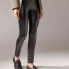 Thermal Leather Effect Leggings