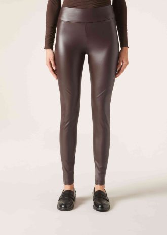 Thermal Leather Effect Leggings