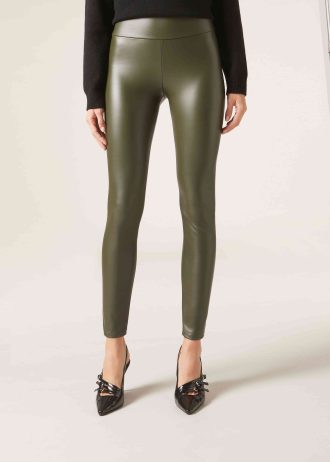 Thermal Leather Effect Leggings