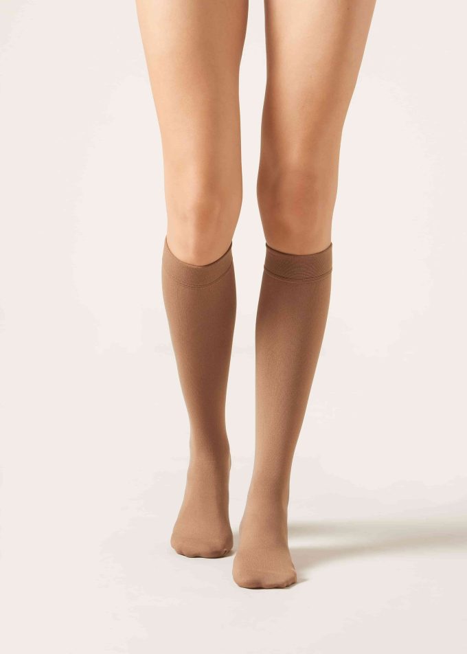 Thermal Ultra-Opaque Knee-High Socks