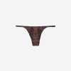 Thong Bikini Bottoms Brown Snake
