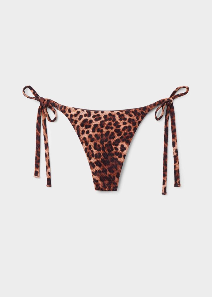 Thong Bikini Bottoms Classic Animalier