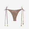 Tie Brazilian Bikini Bottoms Glittering Net