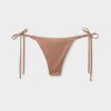 Tie Brazilian Bikini Bottoms Golden Gleam