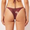Tie Brazilian Bikini Bottoms Metallic Skin Tie Brazilian Bikini Bottoms Metallic Skin