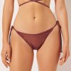 Tie Brazilian Bikini Bottoms Metallic Skin Tie Brazilian Bikini Bottoms Metallic Skin