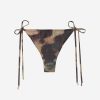 Tie Brazilian Bikini Bottoms Sparkling Camouflage