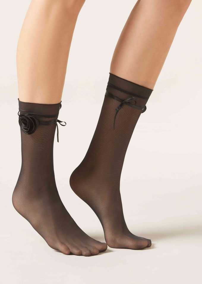 Tie Sheer Socks Tie Sheer Socks