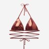 Triangle Bikini Top Metallic Skin Triangle Bikini Top Metallic Skin