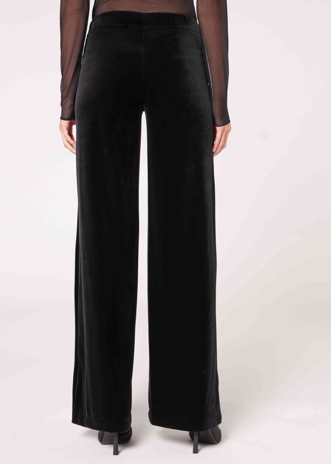 Velvet Palazzo Trousers