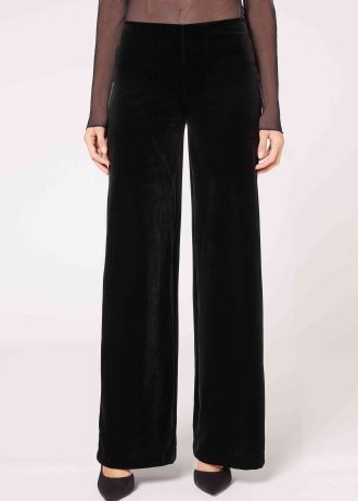 Velvet Palazzo Trousers