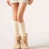 Women’s Ribbed Long Socks with Wool and Cashmere