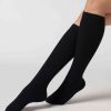 Women’s Ribbed Long Socks with Wool and Cashmere