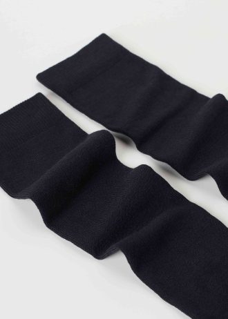 Wool and cotton long socks