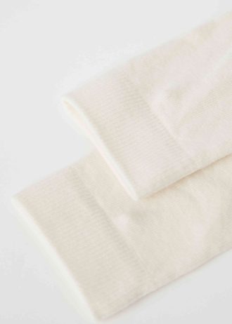 Wool and cotton long socks