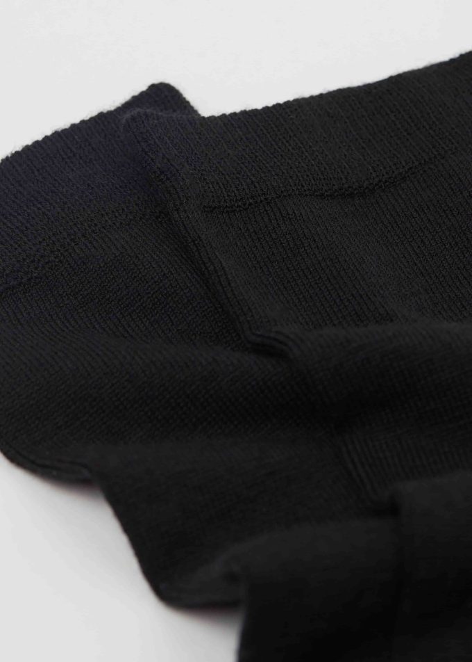 Wool and cotton long socks