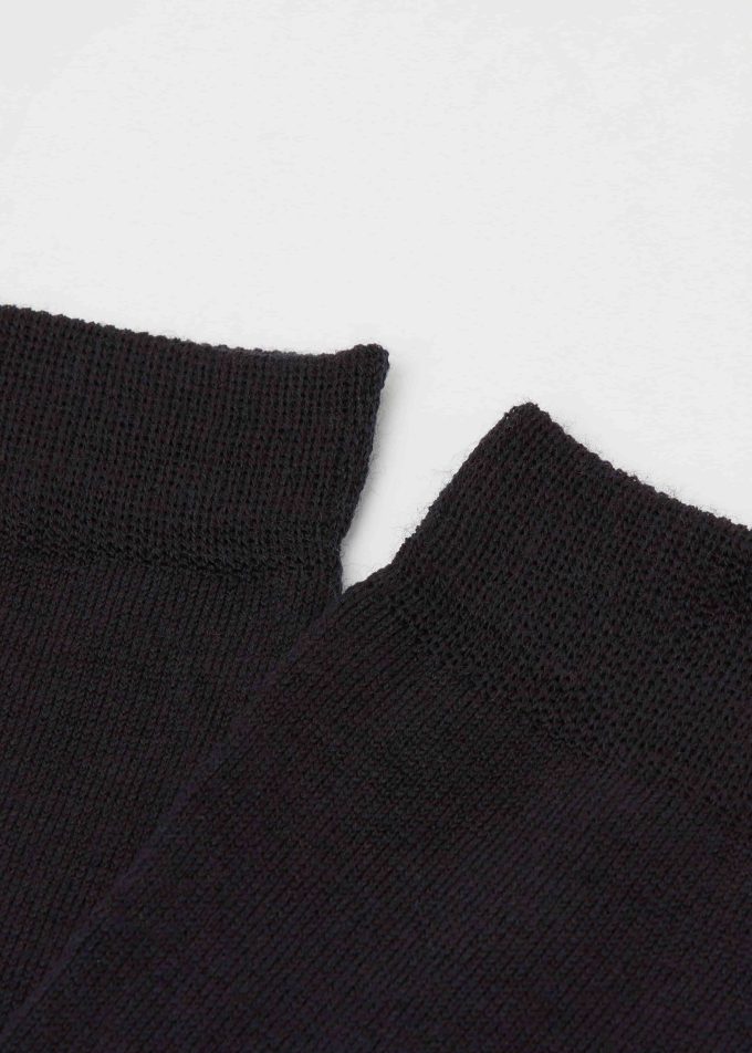 Wool and cotton long socks